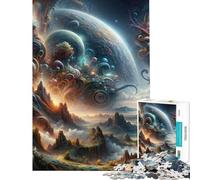 Puzzle per adolescenti da 1000 pezzi con una scena surreale che stimola la mente ideale per la decorazione della casa il relax e il gioco Adatto a persone dai 14 anni in su (38x52cm)