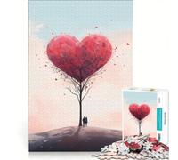 Puzzle per adolescenti da 1000 pezzi con una tenera coppia di innamorati, antistress, sfida stimolante, per rafforzare l'amore tra le coppie 50x75cm