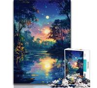 Puzzle per adolescenti da 1000 pezzi con vista notturna, antistress, sfida difficile Ogni pezzo è unico Gioco divertente e stimolante per tutta la famiglia (38x26cm)