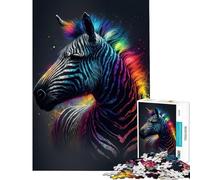 Puzzle per adolescenti da 1000 pezzi con zebra astronauta sfida educativa regalo per donne gioco educativo per ragazzi dai 14 anni in su (38x26cm)