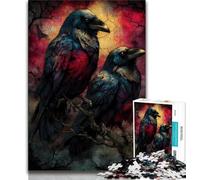 Puzzle per adolescenti da 1000 pezzi, Corvo, aiuta il cervello a esercitare i giocattoli avvincenti per coltivare la pazienza, decorazione perfetta, 38x26cm
