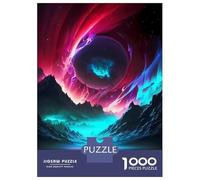 Puzzle Per Adolescenti Da 1000 Pezzi Cosmic Aurora Landscape Puzzle Per Adulti Giochi Divertenti Regali Per Donne Offerta Come Regali Per Tutta La Famiglia 52x38cm/1000pcs