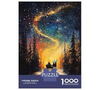 Puzzle Per Adolescenti Da 1000 Pezzi Cosmic Winter Journey Sleigh Ride Under The Celestial Swirl Puzzle Per Adulti Gioco Pratico Migliora La Memoria Ottimo Regalo Per I Giocatori 70x50cm/1000pcs