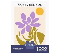 Puzzle Per Adolescenti Da 1000 Pezzi Costa Del Sol Flower Print Puzzle Per Adulti Gioco Pratico Analisi E Logica Interazione Genitore-figlio 70x50cm/1000pcs