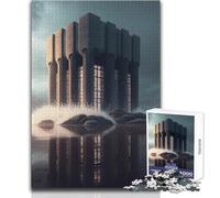 Puzzle per adolescenti da 1000 pezzi, Costruire il futuro, Bellissimo gioco di design, Decorazione perfetta, Regalo per compleanni, Dimensioni 38x26cm