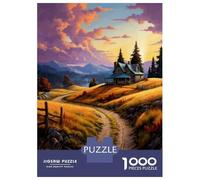 Puzzle Per Adolescenti Da 1000 Pezzi Cozy Cabin in The Mountains Puzzle Per Adulti Giocattoli Fai Da Te Analisi E Logica Divertimento Attività A Casa, 52x38cm/1000pcs