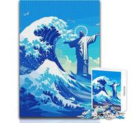 Puzzle per adolescenti da 1000 pezzi, Cristo Redentore, gioco di sfida unico, regalo per donne, opera d'arte, dimensioni 50x75cm