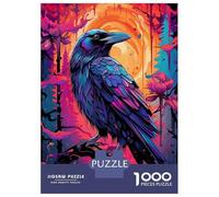 Puzzle Per Adolescenti Da 1000 Pezzi Crow Ravens Ink Puzzle Per Adolescenti Giochi Rilassanti Decorazioni Murali Regali Unici Per Compleanno E Natale 52x38cm/1000pcs