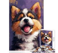 Puzzle per adolescenti da 1000 pezzi cuccioli carini e allegri decorazione per la casa giocattoli regalo di compleanno giochi rilassanti riduzione dello stress dimensioni 38x26cm