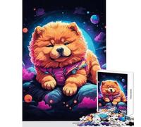 Puzzle per adolescenti da 1000 pezzi cuccioli di Chow Chow giocattoli per la decorazione della casa regali di Babbo Natale segreto giochi per famiglie aiuta l'esercizio del cervello dimensioni 38x26cm