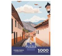 Puzzle Per Adolescenti Da 1000 Pezzi Cusco, Peru Street View Illustration Puzzle Per Adulti Giocattolo Decorazione Da Parete Regalo Decorativo Perfetto Per Amici E Familiari 70x50cm/1000pcs