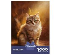 Puzzle Per Adolescenti Da 1000 Pezzi Cute And Beautiful Cat Puzzle Per Adulti Giochi Rilassanti Sfida Difficile Interazione Genitore-figlio 52x38cm/1000pcs