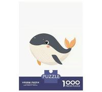 Puzzle Per Adolescenti Da 1000 Pezzi Cute Cartoon Whale Puzzle Giocattolo Decorazione Da Parete Migliora La Memoria Regali Per Amici E Familiari 52x38cm/1000pcs