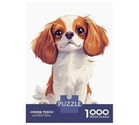 Puzzle Per Adolescenti Da 1000 Pezzi Cute Cavalier King Charles Spaniel Puzzle Giochi Divertenti Regalo Di Compleanno Offerta Come Regali Per Tutta La Famiglia 52x38cm/1000pcs