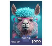Puzzle Per Adolescenti Da 1000 Pezzi Cute Llama Art Puzzle Per Adulti Gioco Pratico Migliora La Memoria Ottimo Regalo Per I Giocatori 70x50cm/1000pcs