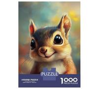 Puzzle Per Adolescenti Da 1000 Pezzi Cute Squirrel Smile Puzzle Per Adulti Gioco Pratico Analisi E Logica Interazione Genitore-figlio 52x38cm/1000pcs