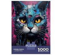 Puzzle Per Adolescenti Da 1000 Pezzi Cyborg Cat Machine Puzzle Per Adulti Gioco Pratico Migliora La Memoria Ottimo Regalo Per I Giocatori 70x50cm/1000pcs