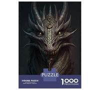 Puzzle Per Adolescenti Da 1000 Pezzi Dark Dragon Puzzle Per Adolescenti Giocattolo Decorazione Da Parete Corsa Di Velocità Gioco Impegnativo Regali 38x26cm/1000pcs