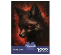 Puzzle Per Adolescenti Da 1000 Pezzi Dark Kitsune - Mystical Fox Spirit Puzzle Per Adolescenti Giochi Rilassanti Regali Per Donne Regali Per Amici E Familiari 70x50cm/1000pcs