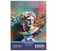 Puzzle Per Adolescenti Da 1000 Pezzi David Statue Graffiti Art Print Puzzle Per Adulti Giochi Divertenti Sfida Difficile Regalo Di Compleanno, Regali, 70x50cm/1000pcs