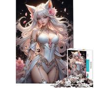 Puzzle per adolescenti da 1000 pezzi Dea della Volpe di Fuoco gioco interattivo per ragazzi decorazione da parete difficile e stimolante (dimensioni 38x26cm)