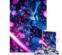 Puzzle per adolescenti da 1000 pezzi decorazione da parete con giocattolo Samurai Katana rosa regali di Babbo Natale segreto giochi divertenti attività divertenti a casa dimensioni 50x75cm