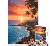 Puzzle per adolescenti da 1000 pezzi decorazione da parete con tema paradiso tropicale regali di Babbo Natale segreto giochi divertenti attività divertenti da fare a casa dimensioni 38x26cm