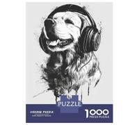 Puzzle Per Adolescenti Da 1000 Pezzi Deejay Golden Retriever Puzzle Per Adulti Giocattolo Decorazione Da Parete Decorazione Perfetta Regali Unici Per Compleanno E Natale 52x38cm/1000pcs