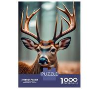 Puzzle Per Adolescenti Da 1000 Pezzi Deer Face Puzzle Per Adulti Giochi Divertenti Sfida Difficile Regalo Di Compleanno, Regali, 70x50cm/1000pcs