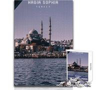 Puzzle per adolescenti da 1000 pezzi di Santa Sofia, gioco di sfida unico per divertimento in famiglia, regali di compleanno, dimensioni 38x26cm