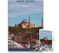 Puzzle per adolescenti da 1000 pezzi di Santa Sofia, gioco di sfida unico per divertimento in famiglia, regali di compleanno, dimensioni 38x26cm