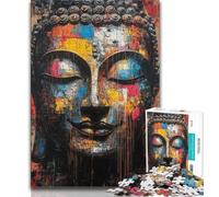 Puzzle per adolescenti da 1000 pezzi, dipinto a olio di Buddha, giocattoli per l'intrattenimento della famiglia, ideali come regalo per tutta la famiglia (75x50cm)