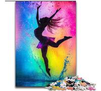 Puzzle per adolescenti da 1000 pezzi,dipinto a olio di una ballerina,per bambini dai 14 anni in su,ideale come decorazione per la casa,come regalo per tutta la famiglia e gli amici dimensioni 50x75cm
