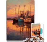 Puzzle per adolescenti da 1000 pezzi, dipinto a olio su barca a vela, 1000 pezzi per adulti, ideale come regalo per tutta la famiglia dai 14 anni in su (dimensioni 38x26cm)