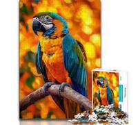 Puzzle per adolescenti da 1000 pezzi, dipinto a olio su carta raffigurante un pappagallo, per giochi educativi, come regalo per tutta la famiglia, 50x75cm