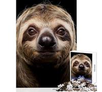 Puzzle per adolescenti da 1000 pezzi divertente testa di bradipo sorridente giocattolo educativo idee regalo gioco educativo migliora l'amore tra coppie dimensioni 50x75cm