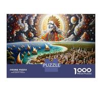Puzzle Per Adolescenti Da 1000 Pezzi Divine Cityscape Celestial Harmony Puzzle Per Adulti Giochi Rilassanti Regalo Di Compleanno Regali Per Amici E Familiari 38x26cm/1000pcs