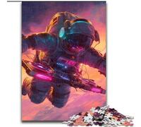 Puzzle per adolescenti da 1000 pezzi, DJ Astronauta, giocattoli educativi per l'apprendimento, giochi per famiglie, regali e compleanni unici dimensioni 26x38cm
