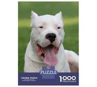 Puzzle Per Adolescenti Da 1000 Pezzi Dogo Argentino Puzzle Per Adulti Giocattoli Fai Da Te Analisi E Logica Divertimento Attività A Casa, 70x50cm/1000pcs