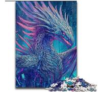 Puzzle per adolescenti da 1000 pezzi Drago misterioso, allena il tuo cervello e le tue mani, regali di compleanno unici per bambini dai 14 anni in su (dimensioni 26x38cm)