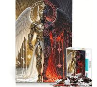 Puzzle per adolescenti da 1000 pezzi, dualità angelo e demone, giochi per famiglie, assemblaggio di modelli, per rafforzare l'amore tra le coppie 50x75cm