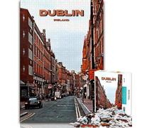 Puzzle per adolescenti da 1000 pezzi, Dublino, città d'arte e viaggi, aiuta il cervello a esercitare i giocattoli avvincenti per coltivare la pazienza, regalo per compleanni (75x50cm)