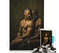Puzzle per adolescenti da 1000 pezzi Due uomini gay in una relazione intima Gioco impossibile Regalo di compleanno compleanno e altri regali 38x26cm