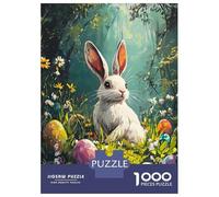 Puzzle Per Adolescenti Da 1000 Pezzi Easter Bunny Egg Painting Puzzle Per Adolescenti Giocattoli Antistress Vacanze A Casa Passatempo Divertimento Attività A Casa, 70x50cm/1000pcs