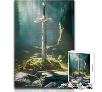 Puzzle per adolescenti da 1000 pezzi Echoes of Excalibur, bellissimo gioco di design, decorazione perfetta, regalo per compleanni, dimensioni 38x26cm
