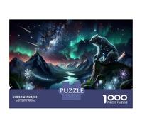 Puzzle Per Adolescenti Da 1000 Pezzi Enchanted Night Sky with Bear Puzzle Per Adulti Gioco Pratico Migliora La Memoria Ottimo Regalo Per I Giocatori 70x50cm/1000pcs