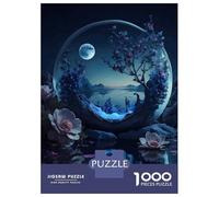 Puzzle Per Adolescenti Da 1000 Pezzi Enchanted Nightscape in Glass Orb Puzzle Per Adulti Gioco Per Famiglie Decorazione Murale Regali Unici Per Compleanno E Natale 38x26cm/1000pcs