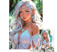 Puzzle per adolescenti da 1000 pezzi Evie - Splendida ragazza elfo Puzzle per adolescenti Gioco pratico per le vacanze a casa Attività divertenti per passare il tempo a casa (Dimensioni 38x52cm)