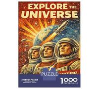 Puzzle Per Adolescenti Da 1000 Pezzi Explore The Universe Vintage Puzzle Per Adulti Giocattoli Antistress Sfida Difficile Gioco Impegnativo Regali 52x38cm/1000pcs