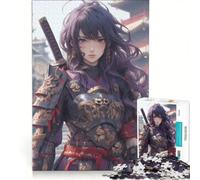 Puzzle per adolescenti da 1000 pezzi fanciulla samurai guerriera antistress rilassante per la mente gioco di sfida unico 50x75cm